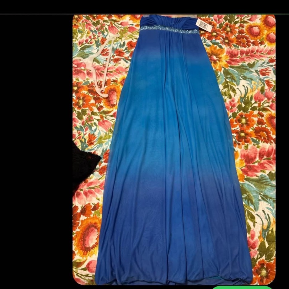 Blue Ombre Maxi Dress